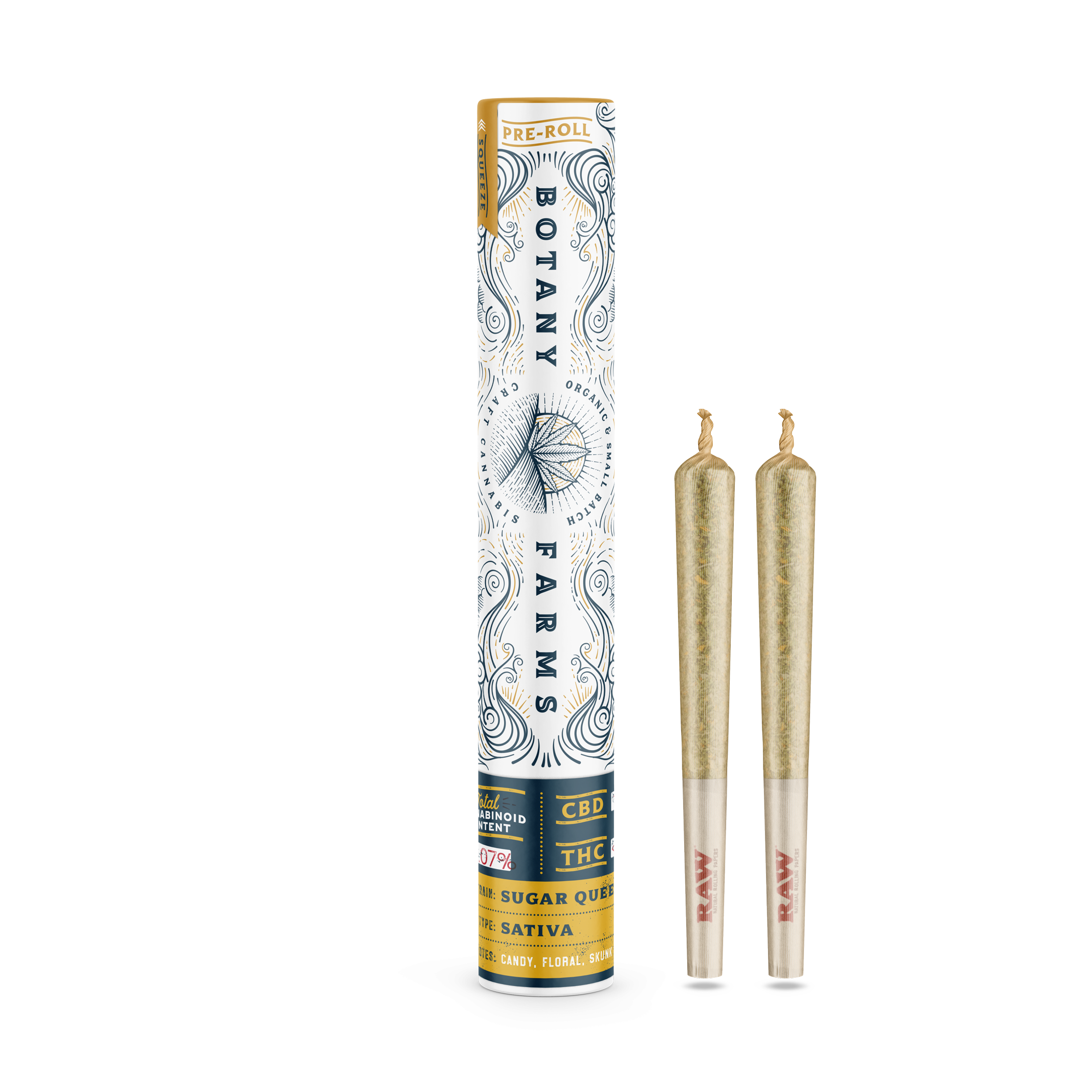 Sugar Queen CBD Pre-Roll (2 Half Grams) from Botany Farms