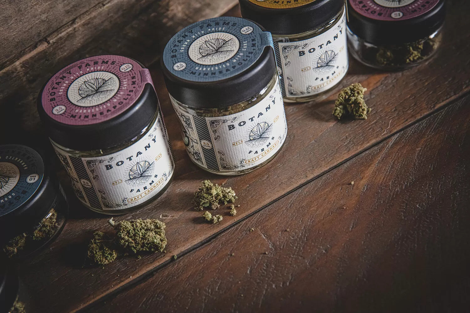 Jars of Botany Farms CBG Flower