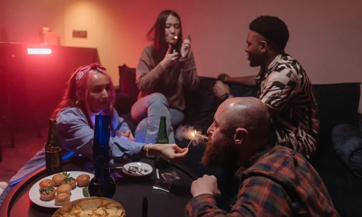 People having a Mouth Party