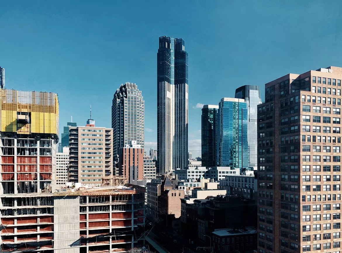 Jersey City skyline in New Jersey