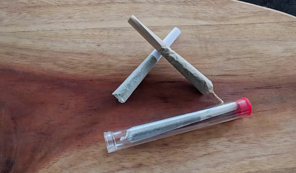 Three pre-rolled joints