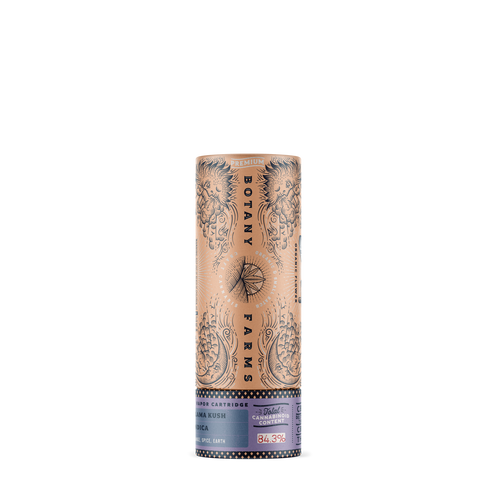 CBN Live Resin + Delta 8 THC Vape Cart Llama Kush from Botany Farms